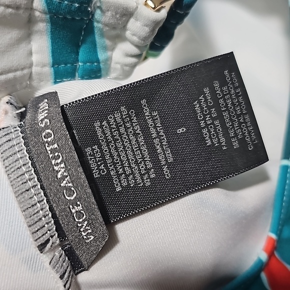 Vince Camuto Swim Floral‎ One Piece Swimsuit Size 8 NWT - Picture 5 of 6